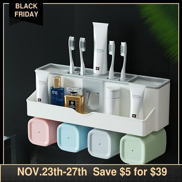 bath accessory set no drilling wall mount toothbrush holder toothpaste squeezer bathroom storage rack washroom accessories extrusion
bath accessory set no drilling wall mount toothbrush holder toothpaste squeezer bathroom storage rack washroom accessories extrusion