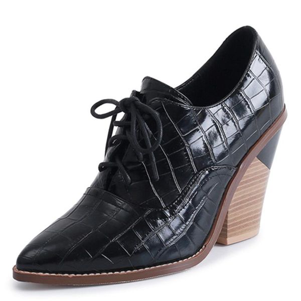 dress shoes brand designer ankle boots fashion wedge heels motorcycle lace-up snake print leather party female, Black
dress shoes brand designer ankle boots fashion wedge heels motorcycle lace-up snake print leather party female, Black