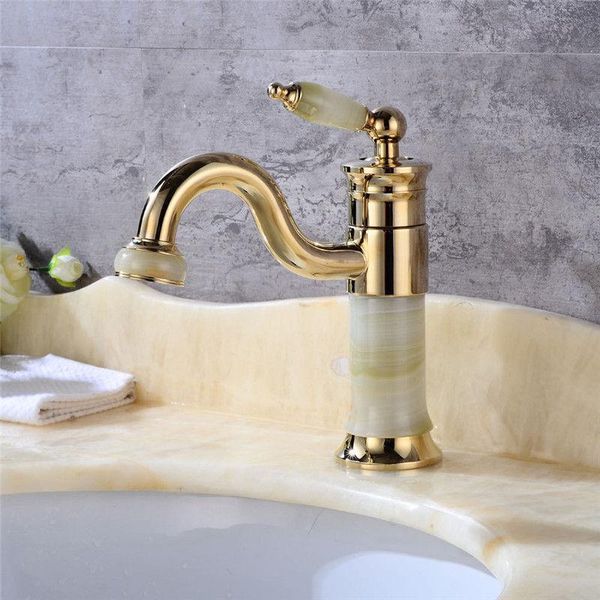 bathroom sink faucets basin faucet golden mixer tap brass and green jade single lever cold water
bathroom sink faucets basin faucet golden mixer tap brass and green jade single lever cold water