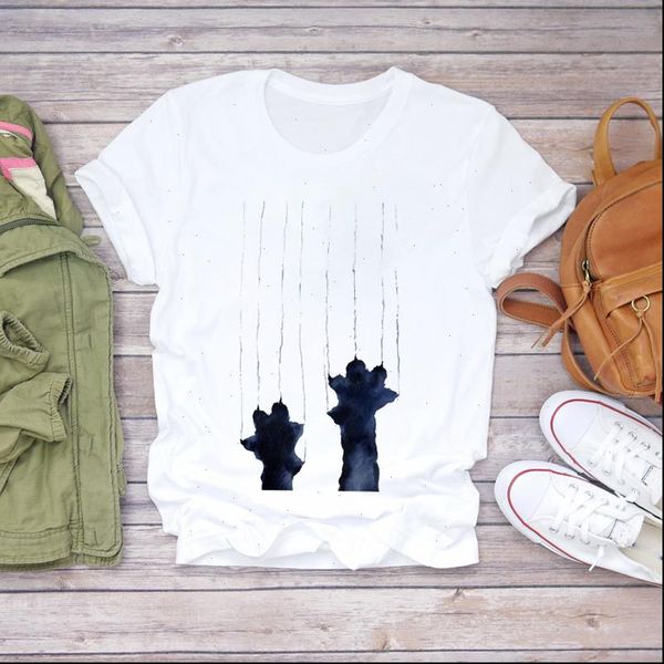 women cat paw watercolor cute animal fashion 90s ladies print lady t shirts womens graphic t shirt female tee t shirt, White
women cat paw watercolor cute animal fashion 90s ladies print lady t shirts womens graphic t shirt female tee t shirt, White