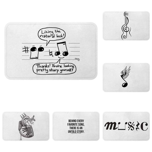 carpets music is my heart white black mat bath decorative anti-slip mats room car floor bar rugs door home decor gift
carpets music is my heart white black mat bath decorative anti-slip mats room car floor bar rugs door home decor gift