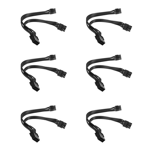 6pcs 20cm graphics card 8 pin female to 2x8p(6+2)pin extention power cable male pcie pci express 4 lines cable connector
6pcs 20cm graphics card 8 pin female to 2x8p(6+2)pin extention power cable male pcie pci express 4 lines cable connector