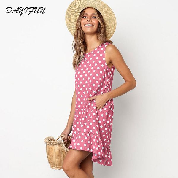 casual dresses e-baihui women spring summer 2021 sleeveless dot print bottom ruffles with side pockets beach dress wq128, Black;gray
casual dresses e-baihui women spring summer 2021 sleeveless dot print bottom ruffles with side pockets beach dress wq128, Black;gray