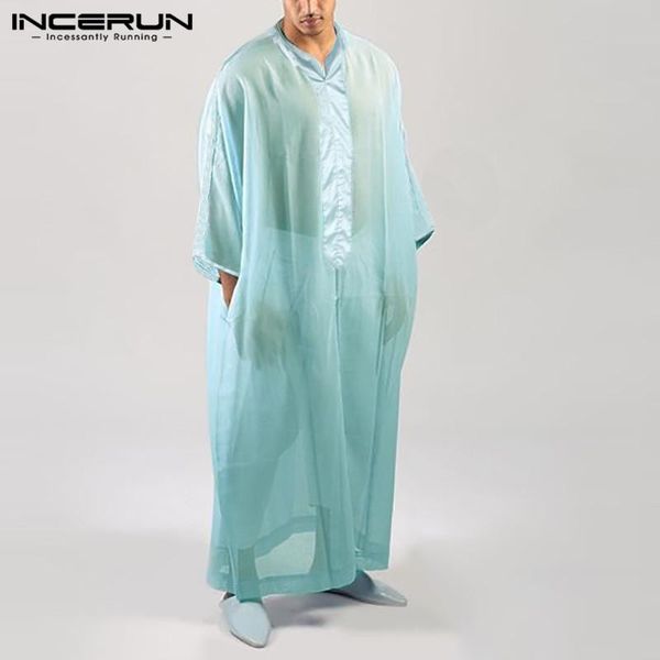ethnic clothing men robes jubba thobe 3/4 sleeve 2021 v neck patchwork muslim islamic arabic kaftan transparent mesh incerun, Red
ethnic clothing men robes jubba thobe 3/4 sleeve 2021 v neck patchwork muslim islamic arabic kaftan transparent mesh incerun, Red