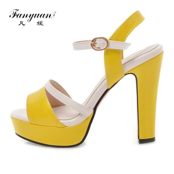dress shoes fanyuan fashion mixed color buckle strap sandals ankle-wrap high heels women elegant summer platform, Black
dress shoes fanyuan fashion mixed color buckle strap sandals ankle-wrap high heels women elegant summer platform, Black