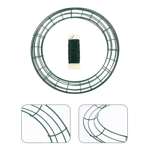 decorative flowers & wreaths 3pcs metal wire wreath rings green frame for craft floral with 1 roll
decorative flowers & wreaths 3pcs metal wire wreath rings green frame for craft floral with 1 roll