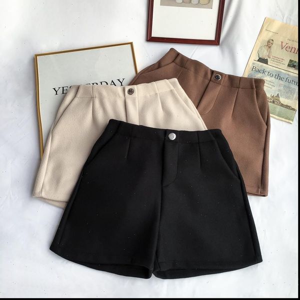 winter woolen shorts women high waist female loose thick warm elastic waist boots shorts wide leg a line shorts korean fashion, White;black
winter woolen shorts women high waist female loose thick warm elastic waist boots shorts wide leg a line shorts korean fashion, White;black