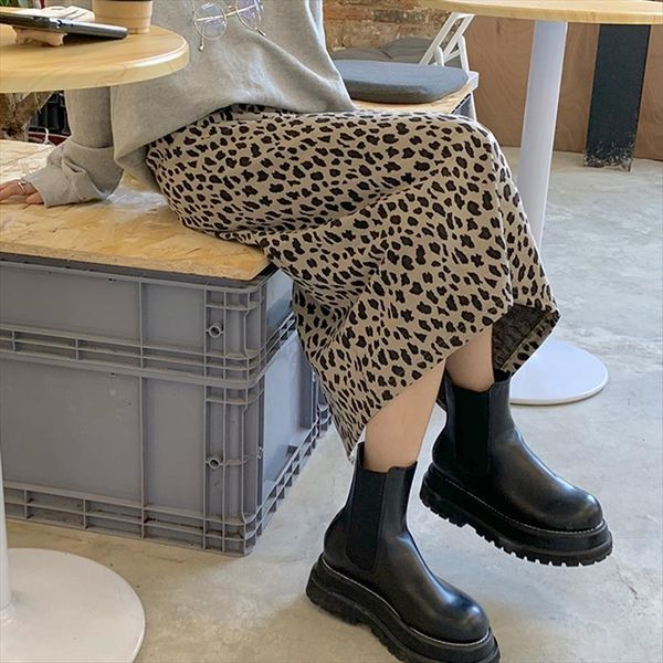 long leopard high waist design womens skirts back split package hip jupe, Black
long leopard high waist design womens skirts back split package hip jupe, Black