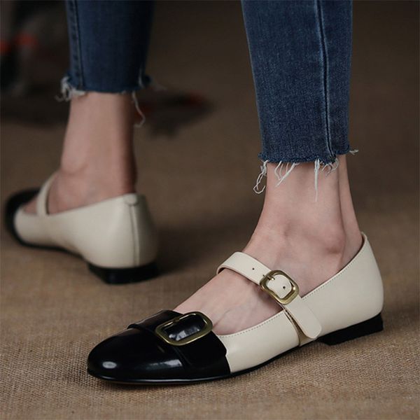 women mary janes shoes black white patchwork lolita shoes buckle flats retro girls shoes mujer 2021 spring autumn 8954n
women mary janes shoes black white patchwork lolita shoes buckle flats retro girls shoes mujer 2021 spring autumn 8954n