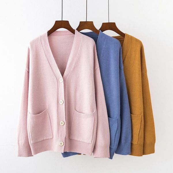 women's knits & tees korean women loose cardigan double pocket design knitted female sweater jacket autumn winter v-neck long sleeve co, White
women's knits & tees korean women loose cardigan double pocket design knitted female sweater jacket autumn winter v-neck long sleeve co, White