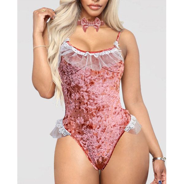 new lingerie bodysuit women velvet one piece babydoll teddy lingerie 2020 women jumpsuit bodysuit sleepwear, Black;white
new lingerie bodysuit women velvet one piece babydoll teddy lingerie 2020 women jumpsuit bodysuit sleepwear, Black;white