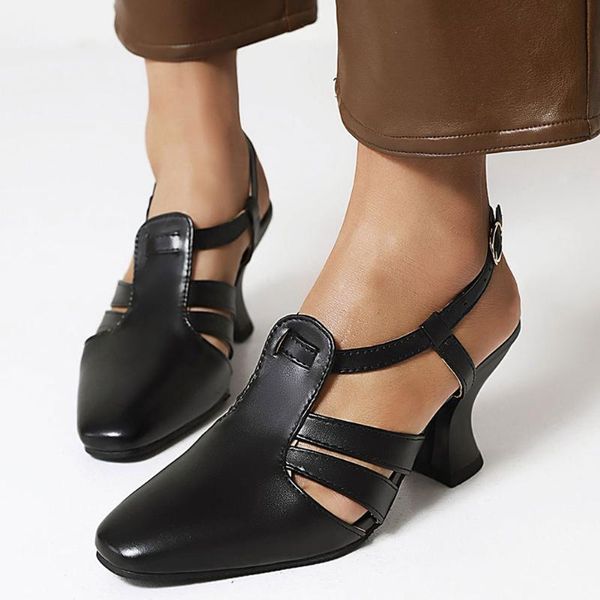 sandals 2021 brand design hoof high heels trendy luxury summer offices dressing lady shoes woman plus size 43, Black
sandals 2021 brand design hoof high heels trendy luxury summer offices dressing lady shoes woman plus size 43, Black