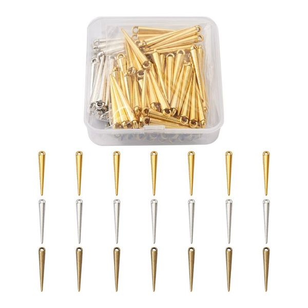 charms 150pcs/box mixed color tibetan style alloy spike pendants punk studs spikes earrings jewelry diy making findings, Bronze;silver
charms 150pcs/box mixed color tibetan style alloy spike pendants punk studs spikes earrings jewelry diy making findings, Bronze;silver