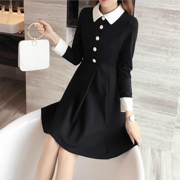 casual dresses women dress patchwork wrist plus size 5xl fashion n style office lady leisure streetwear slim simple turn-down collar, Black;gray
casual dresses women dress patchwork wrist plus size 5xl fashion n style office lady leisure streetwear slim simple turn-down collar, Black;gray
