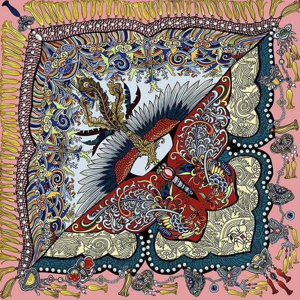 chinese unique 100% mulbbery pure silk luxury scarf phoenix butterfly women shawl square wrap bandana scarves, Blue;gray
chinese unique 100% mulbbery pure silk luxury scarf phoenix butterfly women shawl square wrap bandana scarves, Blue;gray