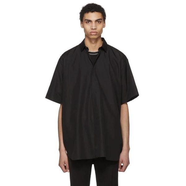 men's casual shirts summer short sleeve shirt silhouette five point niche original designer, White;black
men's casual shirts summer short sleeve shirt silhouette five point niche original designer, White;black