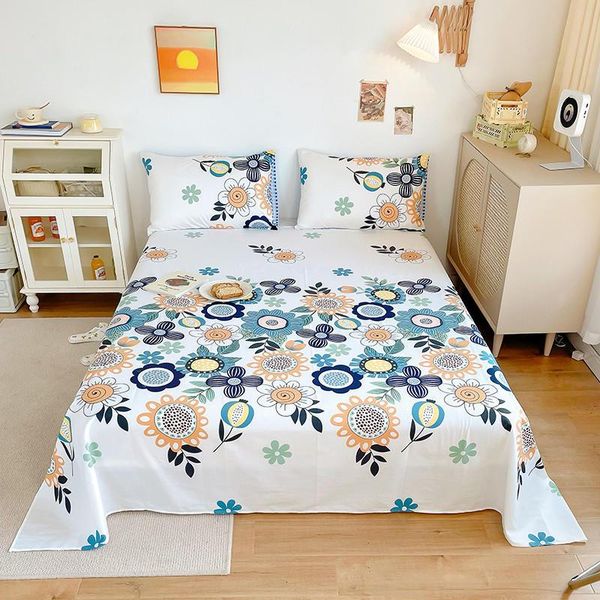 sheets & sets bonenjoy flat bed sheet 100% cotton sun flower printed queen size sabanas 2 plazas single (no case) 
sheets & sets bonenjoy flat bed sheet 100% cotton sun flower printed queen size sabanas 2 plazas single (no case)
