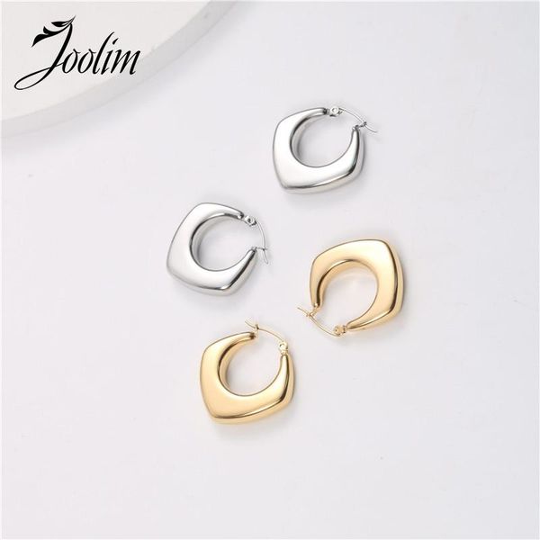 hoop & huggie joolim pvd gold finish simple geometric stainless steel earring tarnish jewelry, Golden;silver
hoop & huggie joolim pvd gold finish simple geometric stainless steel earring tarnish jewelry, Golden;silver