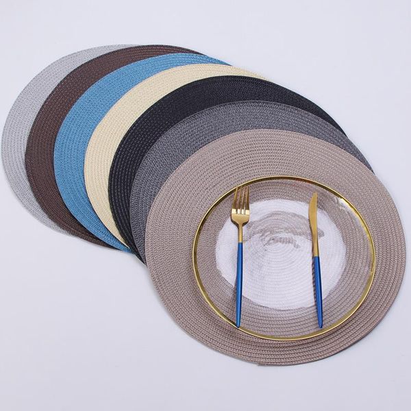 mats & pads round woven pp placemats waterproof dining table non-slip tableware bowl drink cup coasters kitchen accessories
mats & pads round woven pp placemats waterproof dining table non-slip tableware bowl drink cup coasters kitchen accessories