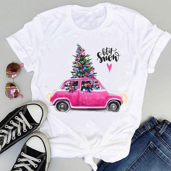 women's t-shirt cartoon holiday merry christmas women fashion t-shirts clothes car tree 90s trend graphic female happy year tshirt tee, White
women's t-shirt cartoon holiday merry christmas women fashion t-shirts clothes car tree 90s trend graphic female happy year tshirt tee, White