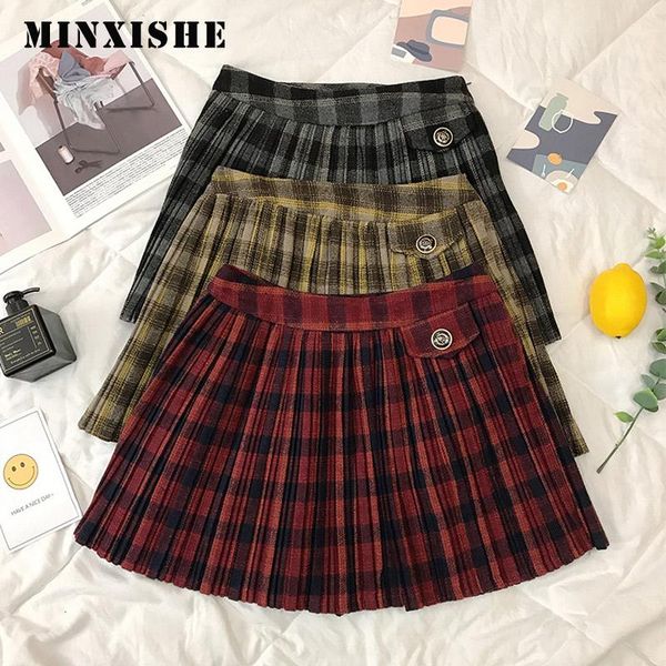skirts harajuku woolen micro skirt spring women 2021 pleated a-line mini striped faldas preppy style high waist ladies, Black
skirts harajuku woolen micro skirt spring women 2021 pleated a-line mini striped faldas preppy style high waist ladies, Black