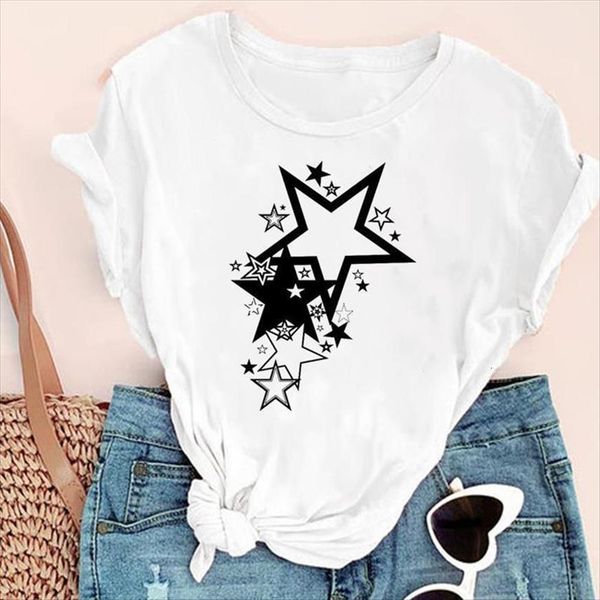 cartoon star casual cute women style love fashion print graphic summer short sleeve female clothes tees t shirt, White
cartoon star casual cute women style love fashion print graphic summer short sleeve female clothes tees t shirt, White