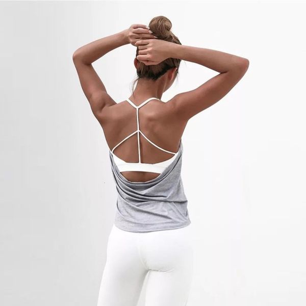 new sports vest women's long loose sling yoga suit autumn fast drying bra fitness gathered, Gray
new sports vest women's long loose sling yoga suit autumn fast drying bra fitness gathered, Gray