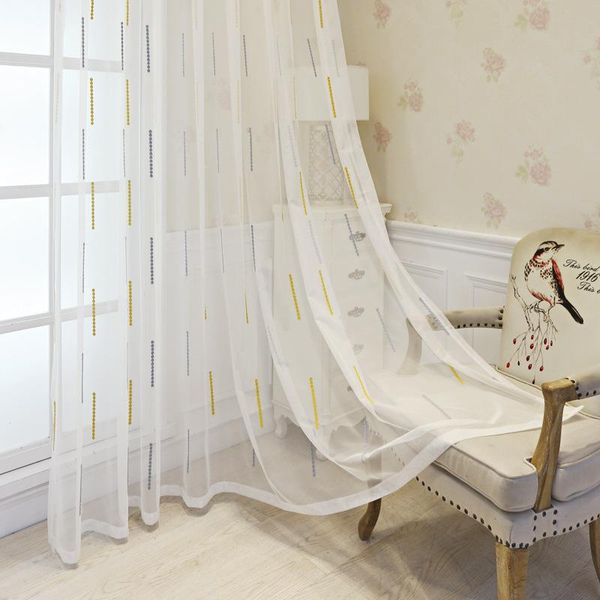 modern window sheer curtain yellow grey stripe embroidered geometric tulle curtain translucent voile for living room bedroom #4
modern window sheer curtain yellow grey stripe embroidered geometric tulle curtain translucent voile for living room bedroom #4