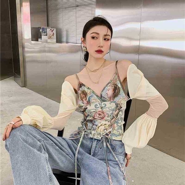 women's knits & tees renaissance print backless lantern sleeve blouse women long bodycon high fashion desinger ladie g5ig, White
women's knits & tees renaissance print backless lantern sleeve blouse women long bodycon high fashion desinger ladie g5ig, White