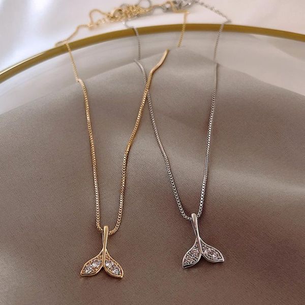 pendant necklaces 2021 trendy women whale necklace rhinestone fishtail pendants chokers charm mermaid tail jewelry for, Silver
pendant necklaces 2021 trendy women whale necklace rhinestone fishtail pendants chokers charm mermaid tail jewelry for, Silver