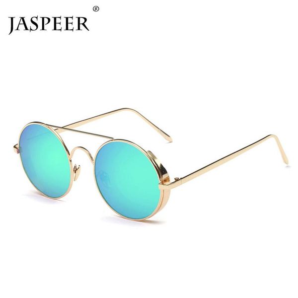 sunglasses 8 colors dazzling mirror round steampunk women men gold/silver metal frame vintage driving eyewear goggles, White;black
sunglasses 8 colors dazzling mirror round steampunk women men gold/silver metal frame vintage driving eyewear goggles, White;black