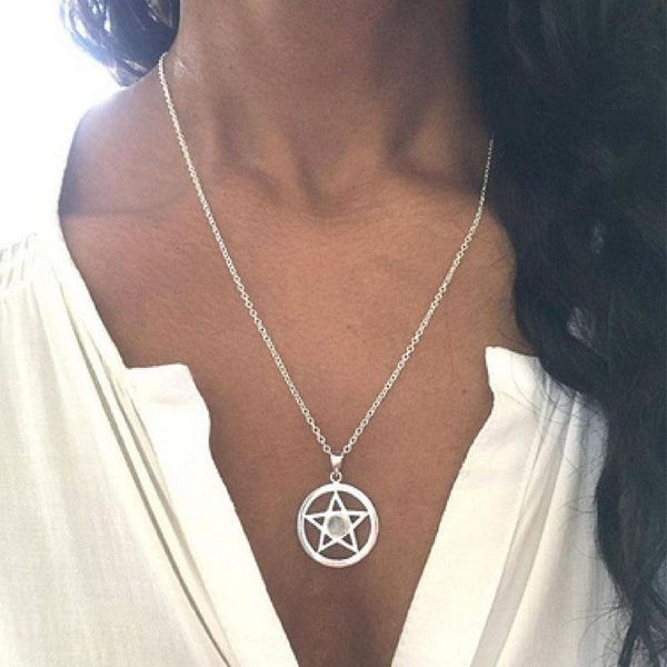 pendant necklaces moonstone pentagram necklace, onyx pendant, silver pentacle necklace
pendant necklaces moonstone pentagram necklace, onyx pendant, silver pentacle necklace