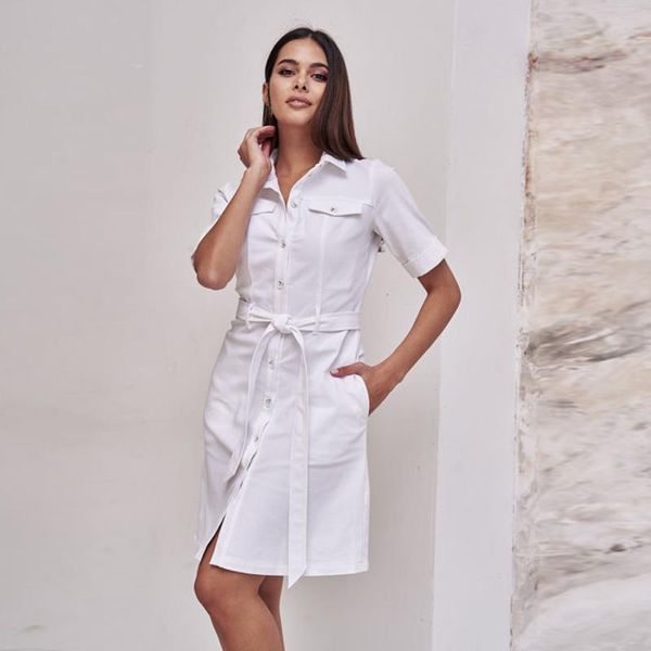 casual dresses dabourfeel pockets cotton sashes party dress ladies rivet turn down collar office straight mini 2021 slim vestidos, Black;gray
casual dresses dabourfeel pockets cotton sashes party dress ladies rivet turn down collar office straight mini 2021 slim vestidos, Black;gray