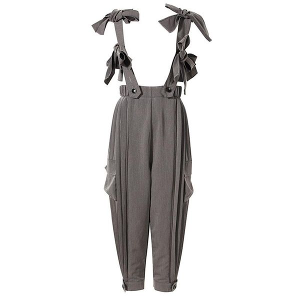 women's pants & capris women reversible high waist spring autumn bow strap detachable pleated casual trousers overalls, Black;white
women's pants & capris women reversible high waist spring autumn bow strap detachable pleated casual trousers overalls, Black;white