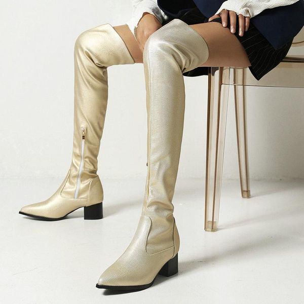 boots blue gray gold thigh women fashion zipper square heel over the knee autumn winter pointed toe shoes woman, Black
boots blue gray gold thigh women fashion zipper square heel over the knee autumn winter pointed toe shoes woman, Black
