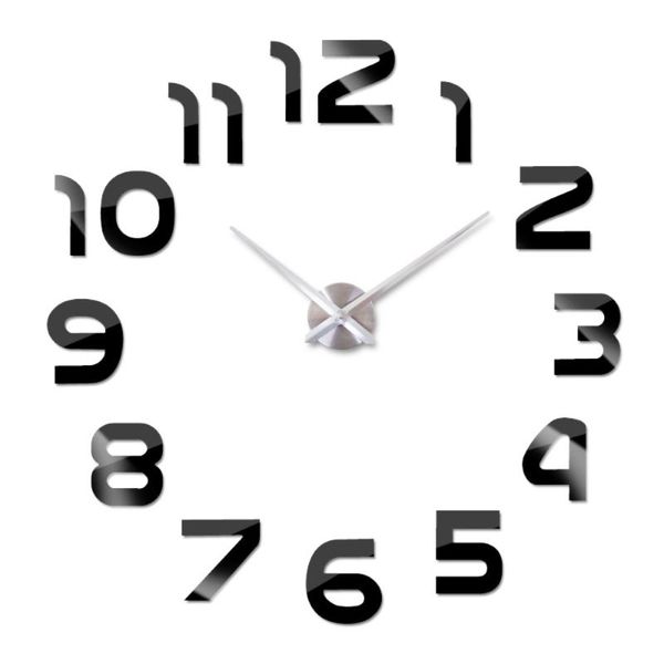 wall clocks black large clock modern design 3d sticker watch silent home decor living room big acrylic
wall clocks black large clock modern design 3d sticker watch silent home decor living room big acrylic