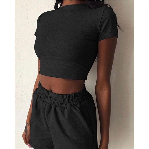 two piece clothing tracksuit women tracksuits pockets loose shorts 2 set summer o neck casual crop top, Gray
two piece clothing tracksuit women tracksuits pockets loose shorts 2 set summer o neck casual crop top, Gray