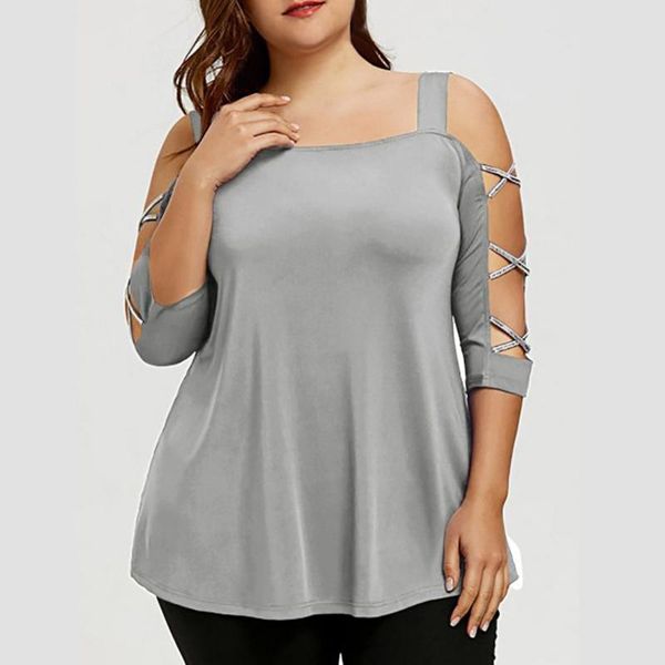 women's blouses & shirts plus size women strapless half sleeve blouse pullover cotton shirt blusas mujer de moda kobieta sukienka vest, White
women's blouses & shirts plus size women strapless half sleeve blouse pullover cotton shirt blusas mujer de moda kobieta sukienka vest, White
