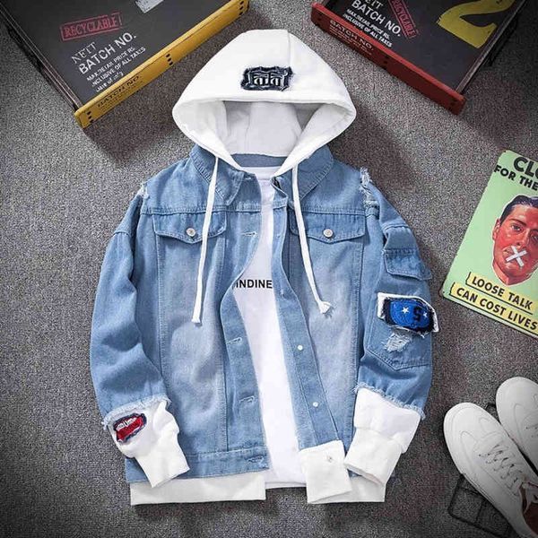 men's jackets brand men denim jacket streetwear hip hop hooded jean male casual loose outerwear spring fashion 4z6u, Black;brown
men's jackets brand men denim jacket streetwear hip hop hooded jean male casual loose outerwear spring fashion 4z6u, Black;brown