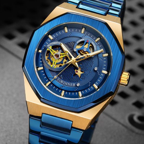 wristwatches brand t-winner classic business automatic watch men skelton mechanical watches silver stainless steel strap, Slivery;brown
wristwatches brand t-winner classic business automatic watch men skelton mechanical watches silver stainless steel strap, Slivery;brown