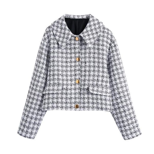 women's jackets vintage houndstooth women jacket coat autumn high street long sleeve turn-down collar single breasted pockets casual ou, Black;brown
women's jackets vintage houndstooth women jacket coat autumn high street long sleeve turn-down collar single breasted pockets casual ou, Black;brown