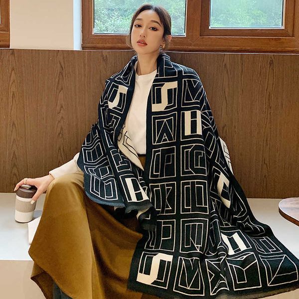 scarf female autumn and winter korean version versatile long dual-purpose large shawl net red style with imitation cashmere warm scarf, Blue;gray
scarf female autumn and winter korean version versatile long dual-purpose large shawl net red style with imitation cashmere warm scarf, Blue;gray