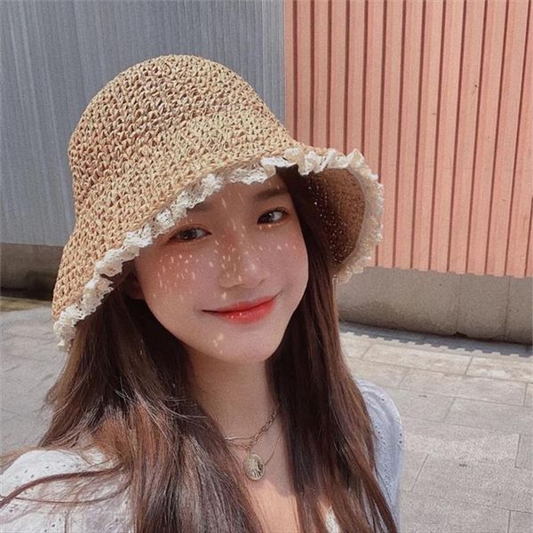 summer straw hats for women retro lace hat brim hand made ladies outdoor sun cap beach ship, Blue;gray
summer straw hats for women retro lace hat brim hand made ladies outdoor sun cap beach ship, Blue;gray