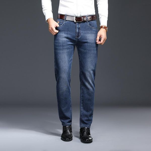 men's jeans brand spring autumn fashion business straight-leg stretch comfortable simple high-quality casual pants, Blue
men's jeans brand spring autumn fashion business straight-leg stretch comfortable simple high-quality casual pants, Blue