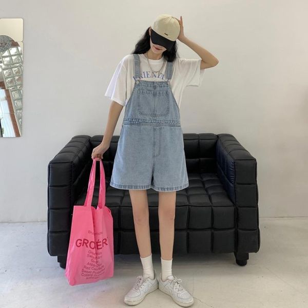 women's jeans denim suspenders summer small loose wide leg straight pants high waist thin a-line shorts midpants, Blue
women's jeans denim suspenders summer small loose wide leg straight pants high waist thin a-line shorts midpants, Blue