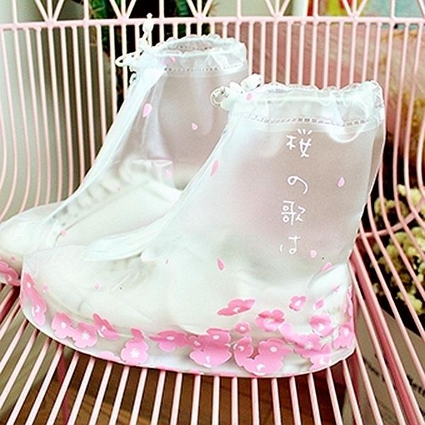 eyechic waterproof shoes covers silicone for rain protector plastic cherry blossoms, White;pink
eyechic waterproof shoes covers silicone for rain protector plastic cherry blossoms, White;pink