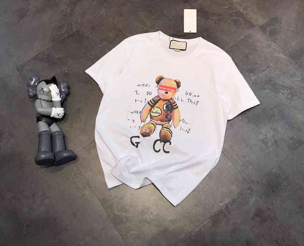 2022 factory wholesale new summer fashion gu + sup bear t-shirt digital spray printing, breathable and comfortable a1, White
2022 factory wholesale new summer fashion gu + sup bear t-shirt digital spray printing, breathable and comfortable a1, White