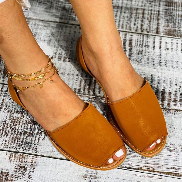 women sandals plus size flats sandals for summer shoes women slip on flat shoes sandalias mujer summer footwear female non-slip, Black