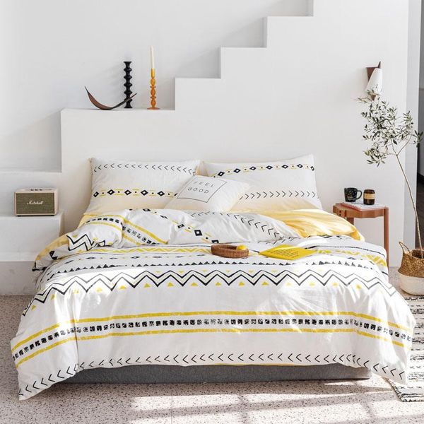 new bohemia style summer bedding cotton set fresh 100% cotton bed linen set ab side duvet cover stripe geometry bedclothes
new bohemia style summer bedding cotton set fresh 100% cotton bed linen set ab side duvet cover stripe geometry bedclothes