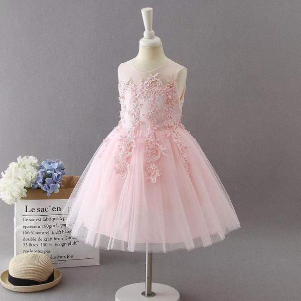 girl's dresses flower girls dress illusion o-neck sleeveless lace tulle pearls embroidery knee-length luxury pink kids party princess g, Red;yellow
girl's dresses flower girls dress illusion o-neck sleeveless lace tulle pearls embroidery knee-length luxury pink kids party princess g, Red;yellow